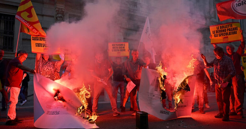 Massive Protests Erupt Across Europe Over Rising Living Costs